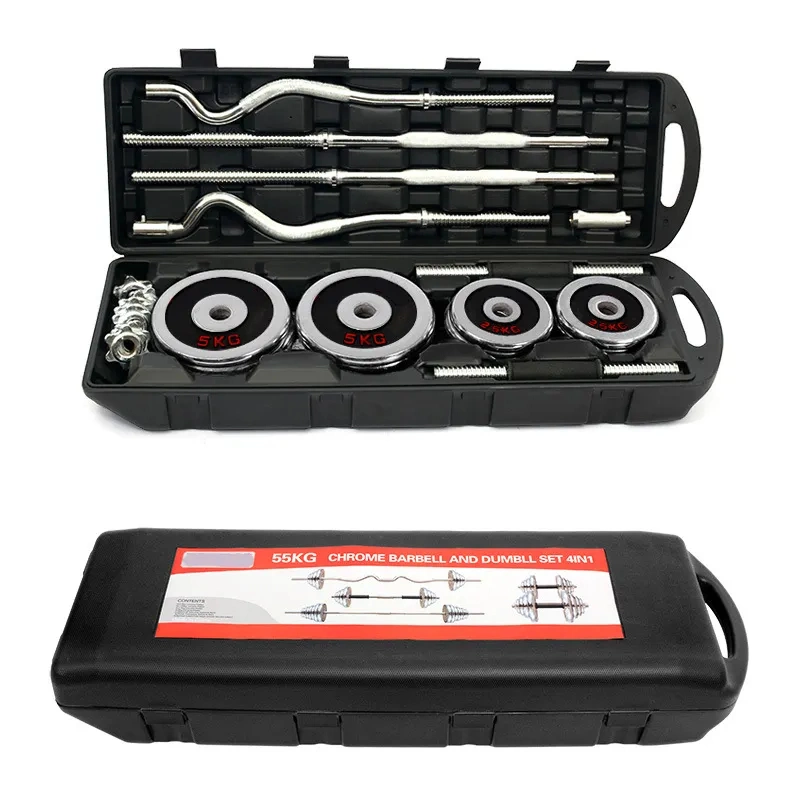 Valise de Musculation 55kg avec Barre EZ