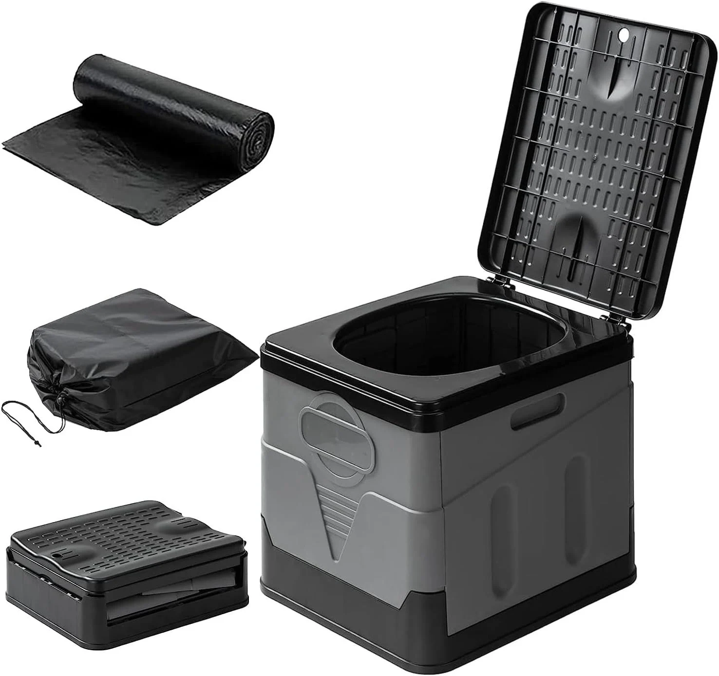 Toilettes Portables de Camping avec sac de Transport - HY25585